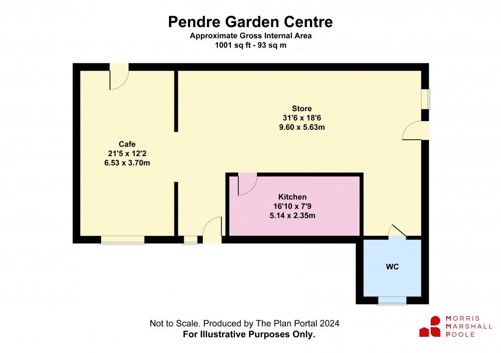 Floorplan for Pendre Industrial Estate, Tywyn, Gwynedd