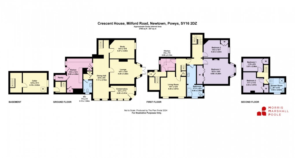 Floorplan for Milford Road, Newtown, Powys