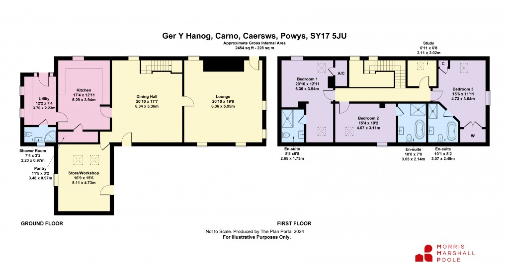 Floorplan for Carno, Caersws, Powys