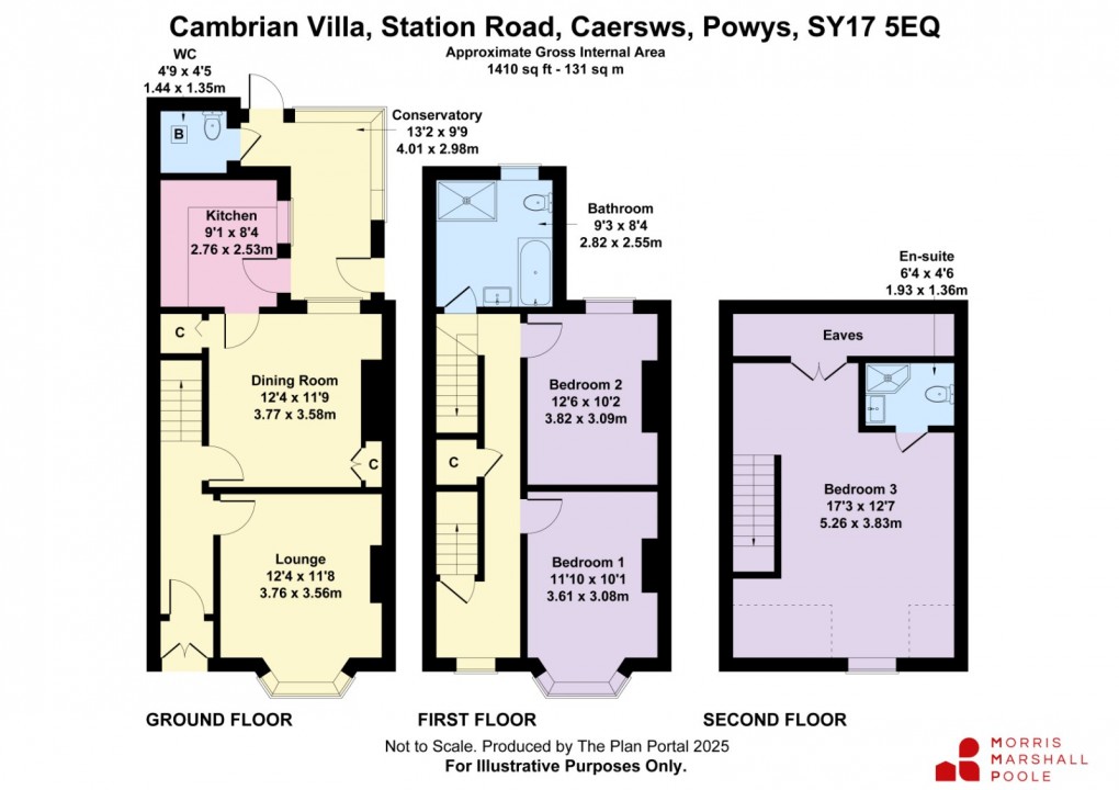 Floorplan for Station Road, Caersws, Powys