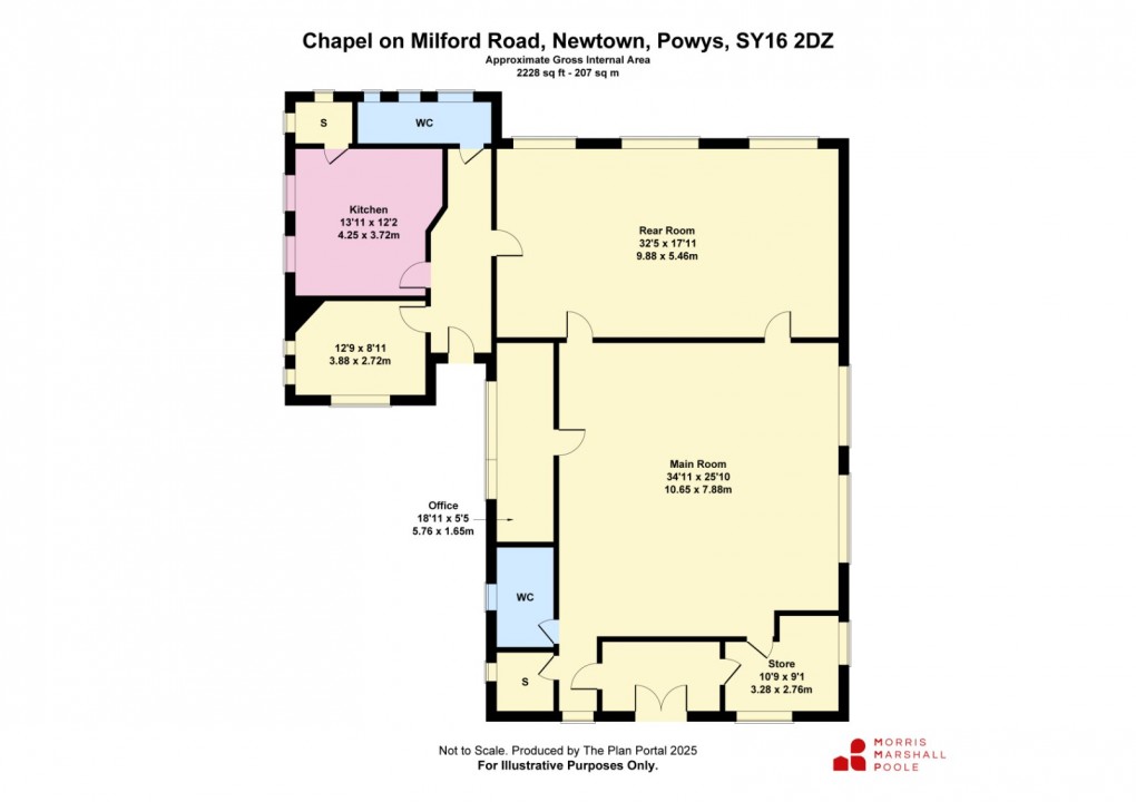 Floorplan for Milford Road, Newtown, Powys