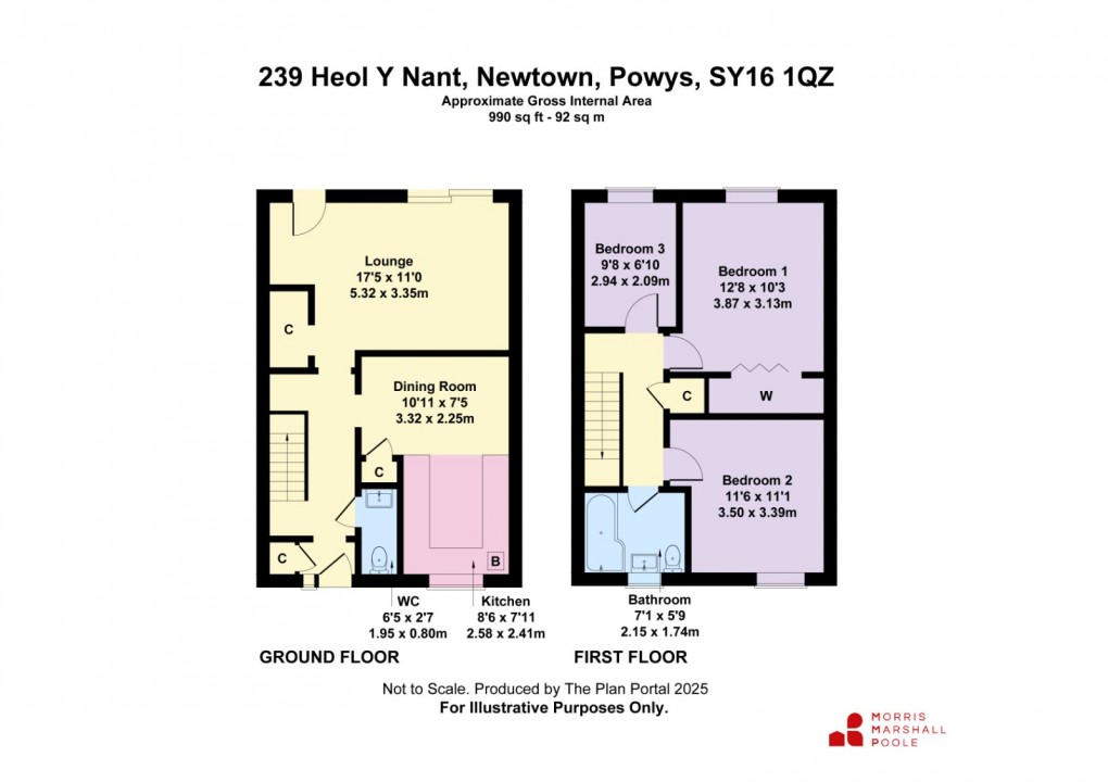 Floorplan for Heol Y Nant, Newtown, Powys