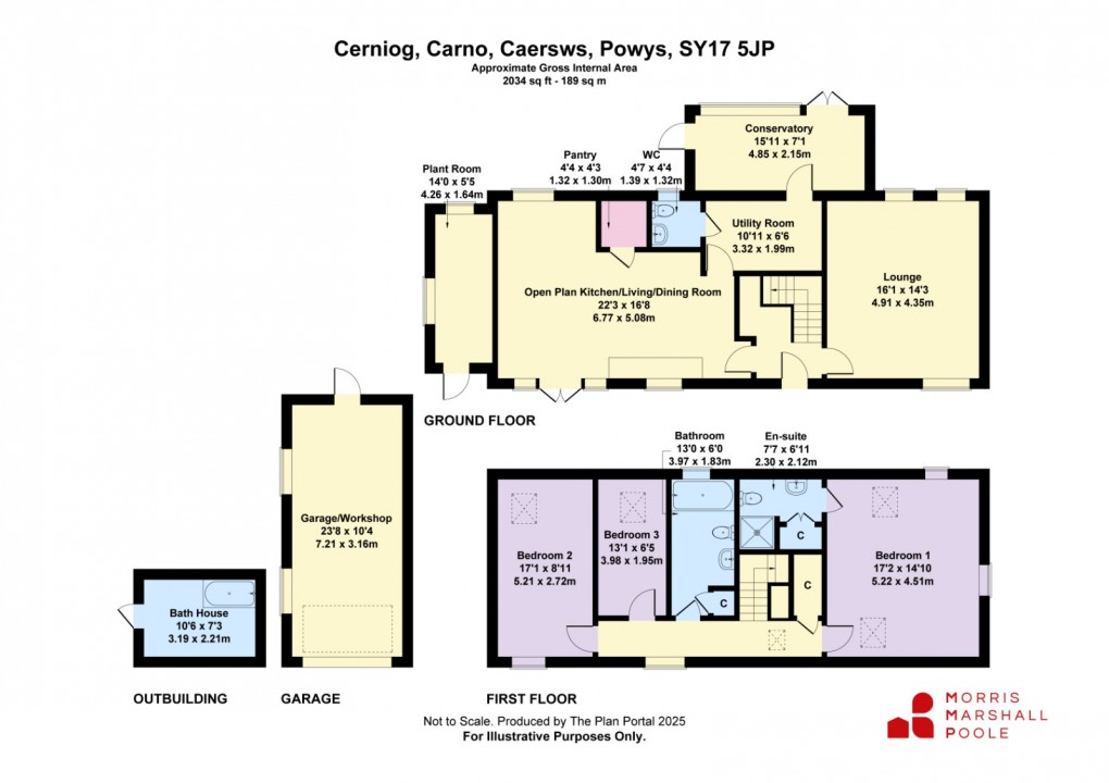 Floorplan for Carno, Caersws, Powys