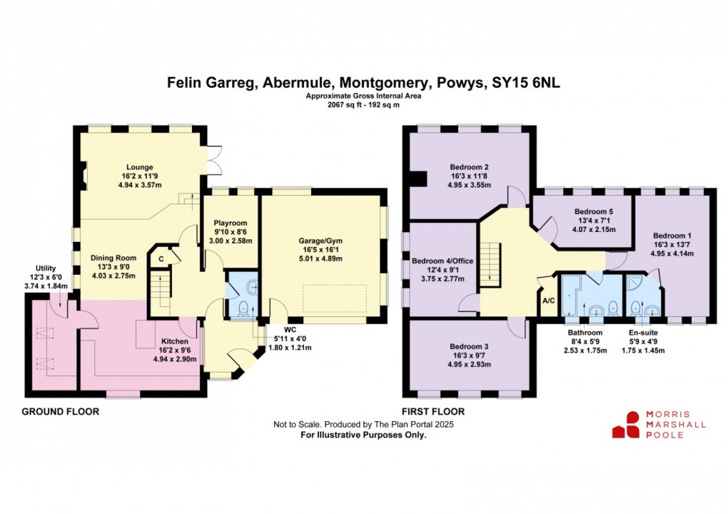 Floorplan for Abermule, Montgomery, Powys