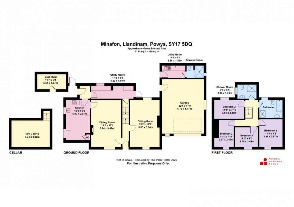 Floorplan for Llandinam, Powys