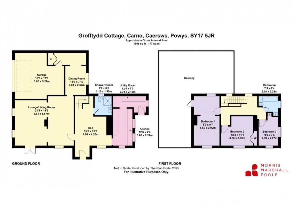 Floorplan for Carno, Caersws, Powys