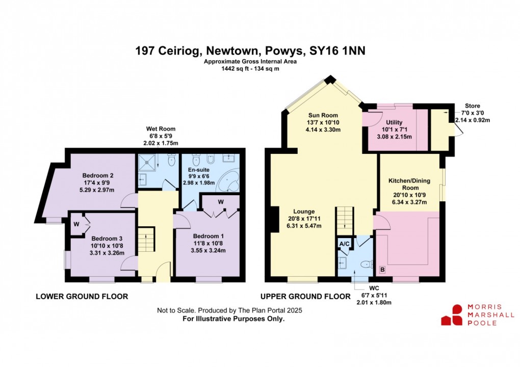 Floorplan for Ceiriog, Newtown, Powys