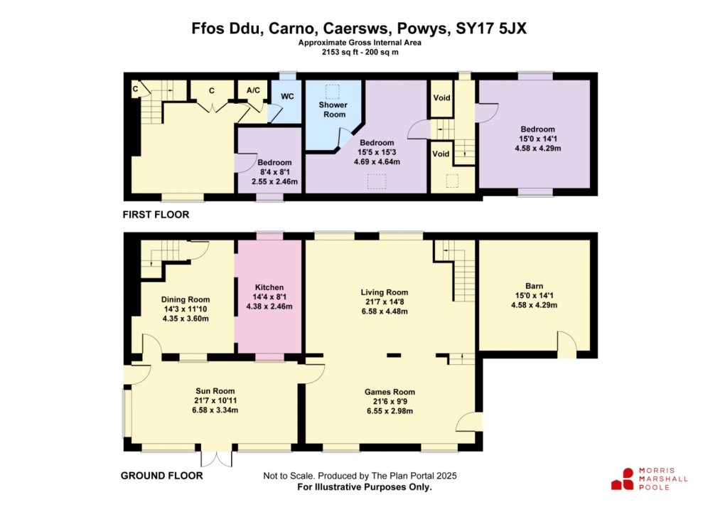 Floorplan for Carno, Caersws, Powys