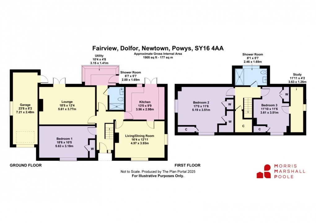 Floorplan for Dolfor, Newtown, Powys
