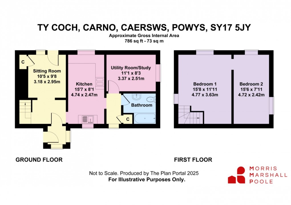 Floorplan for Carno, Caersws, Powys