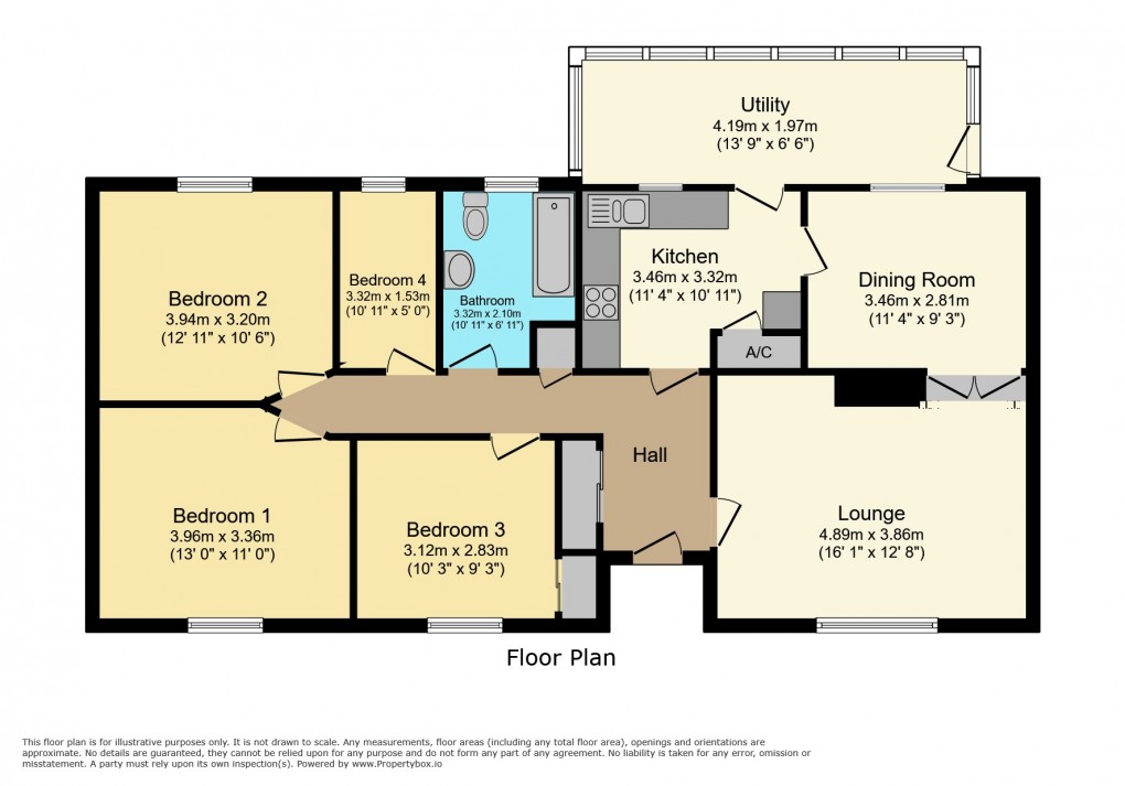 Floorplan for Y Fan, Llanidloes, Powys