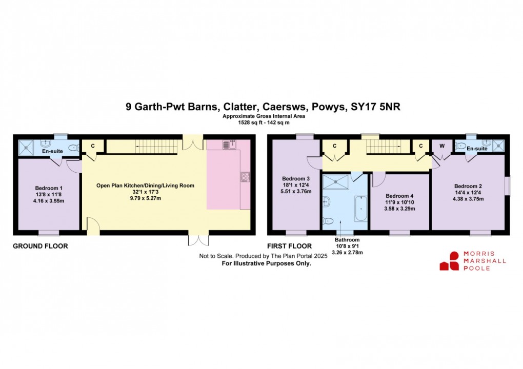 Floorplan for Clatter, Caersws, Powys