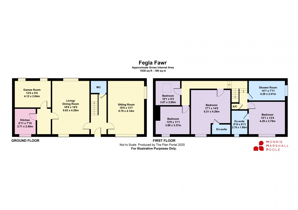Floorplan for Arthog, Gwynedd