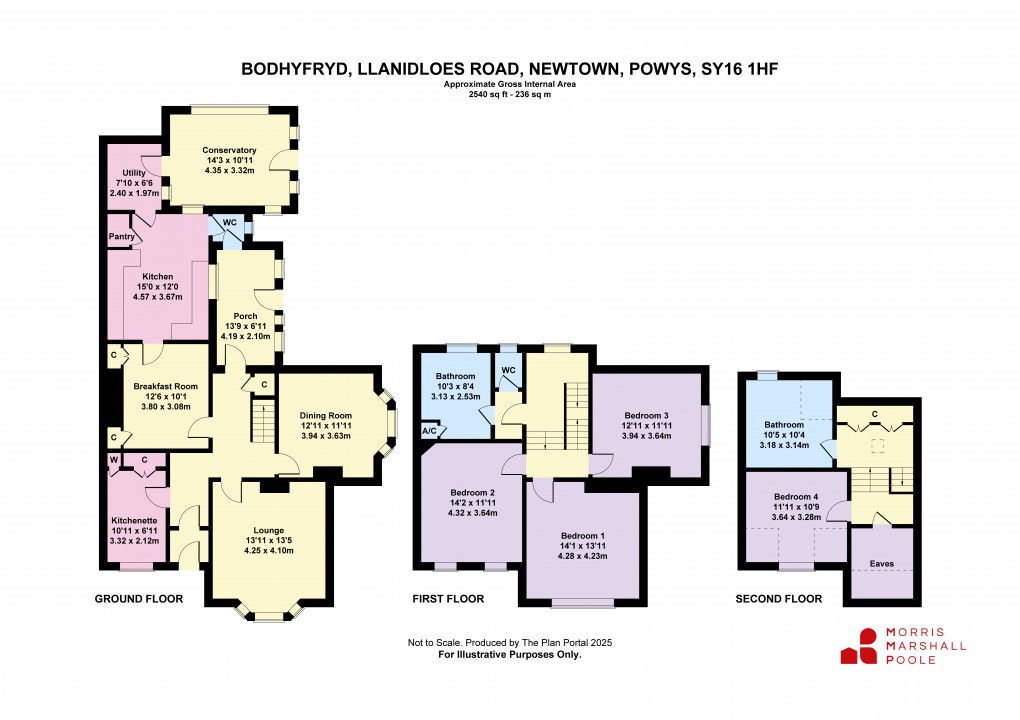Floorplan for Llanidloes Road, Newtown, Powys