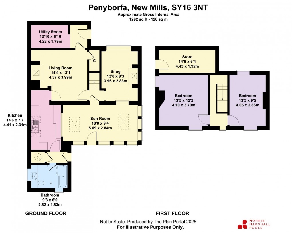 Floorplan for New Mills, Newtown, Powys