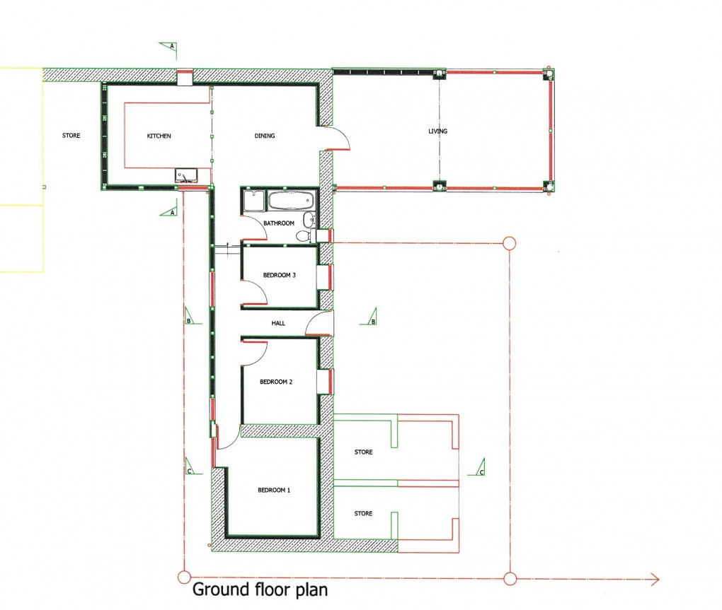 Floorplan for New Mills, Newtown, Powys