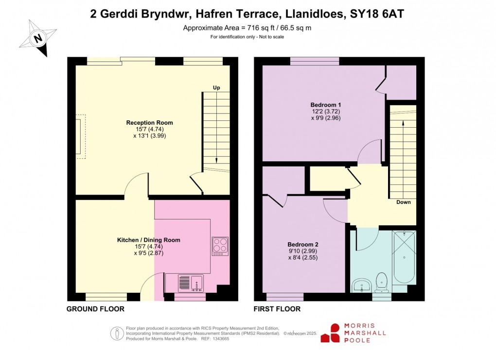 Floorplan for Hafren Terrace, Llanidloes, Powys