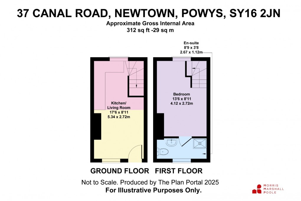 Floorplan for Canal Road, Newtown, Powys