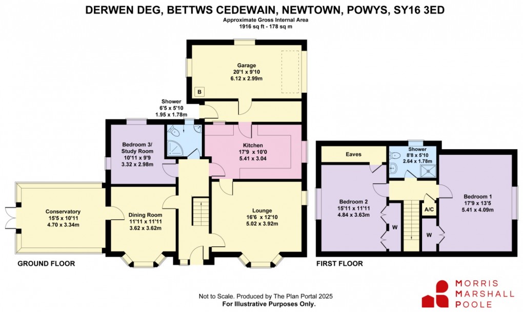 Floorplan for Bettws Cedewain, Newtown, Powys