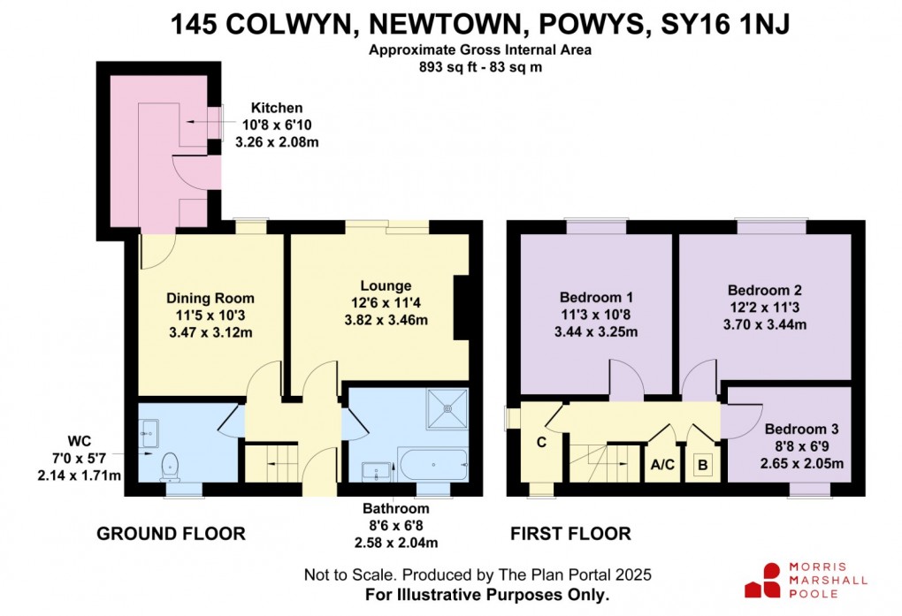 Floorplan for Colwyn, Newtown, Powys