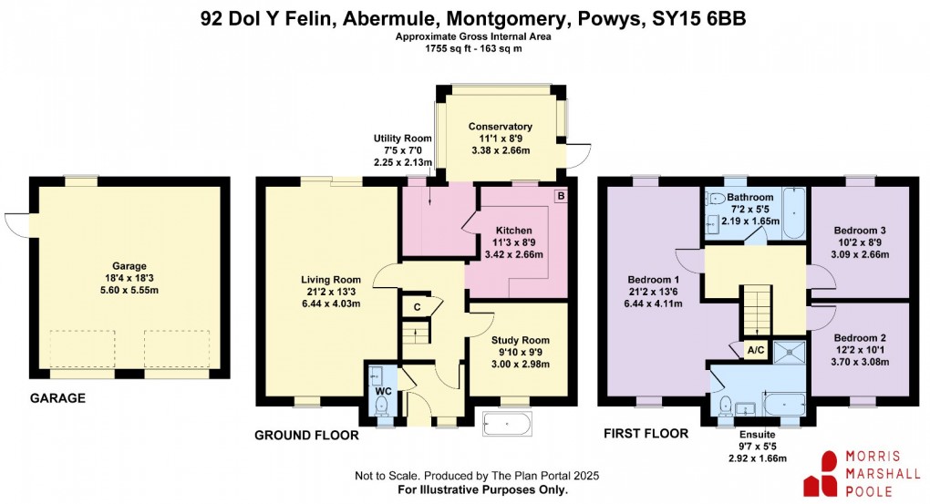 Floorplan for Dol Y Felin, Abermule, Montgomery, Powys