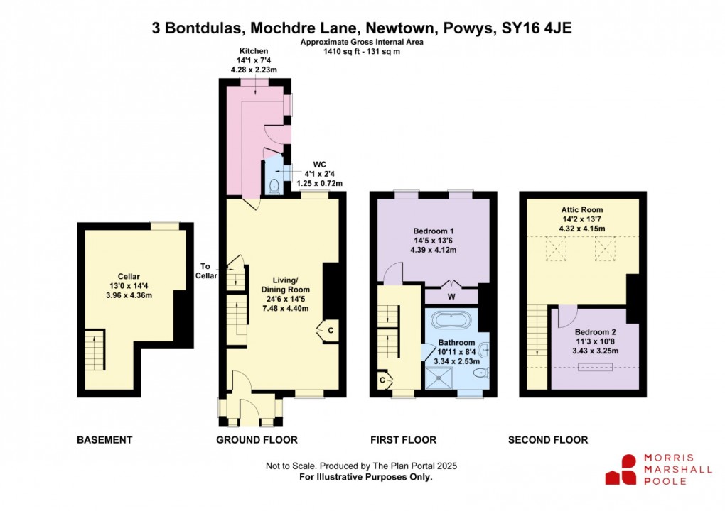 Floorplan for Bontdulas, Mochdre Lane, Mochdre, Newtown