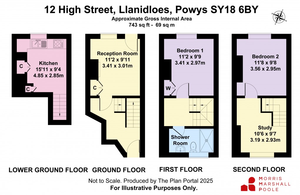 Floorplan for High Street, Llanidloes, Powys