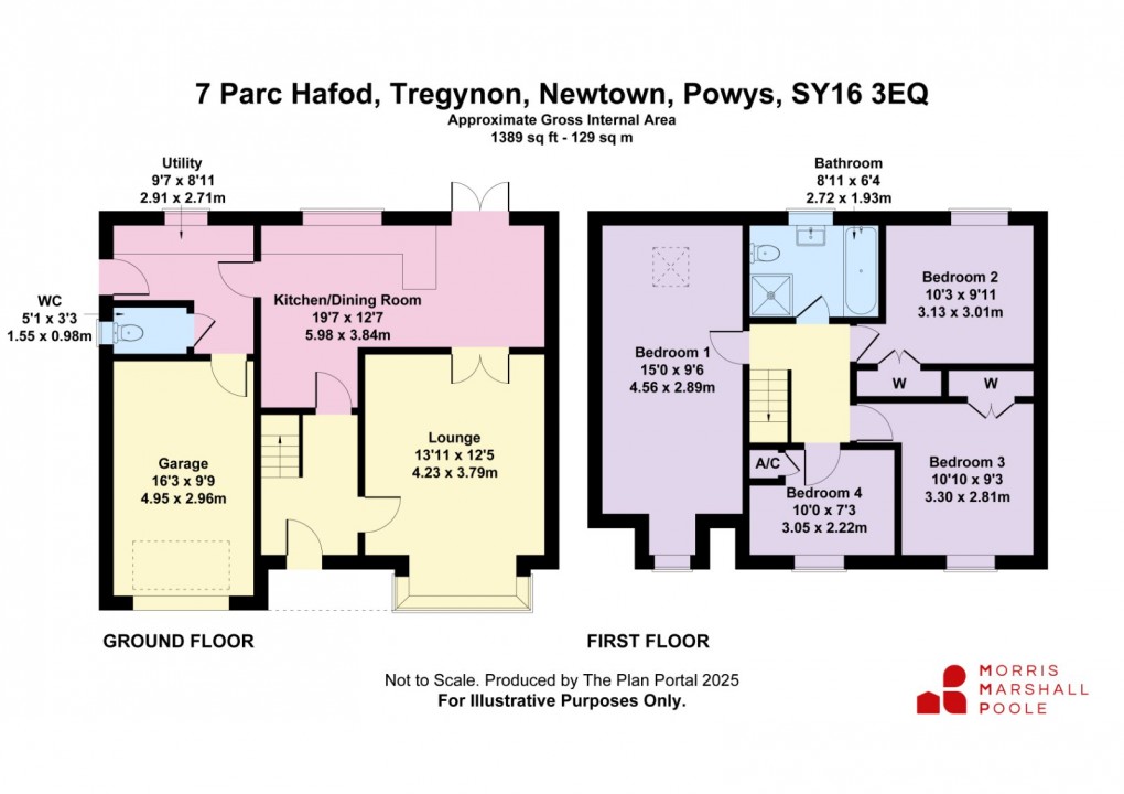 Floorplan for Parc Hafod, Tregynon, Newtown, Powys