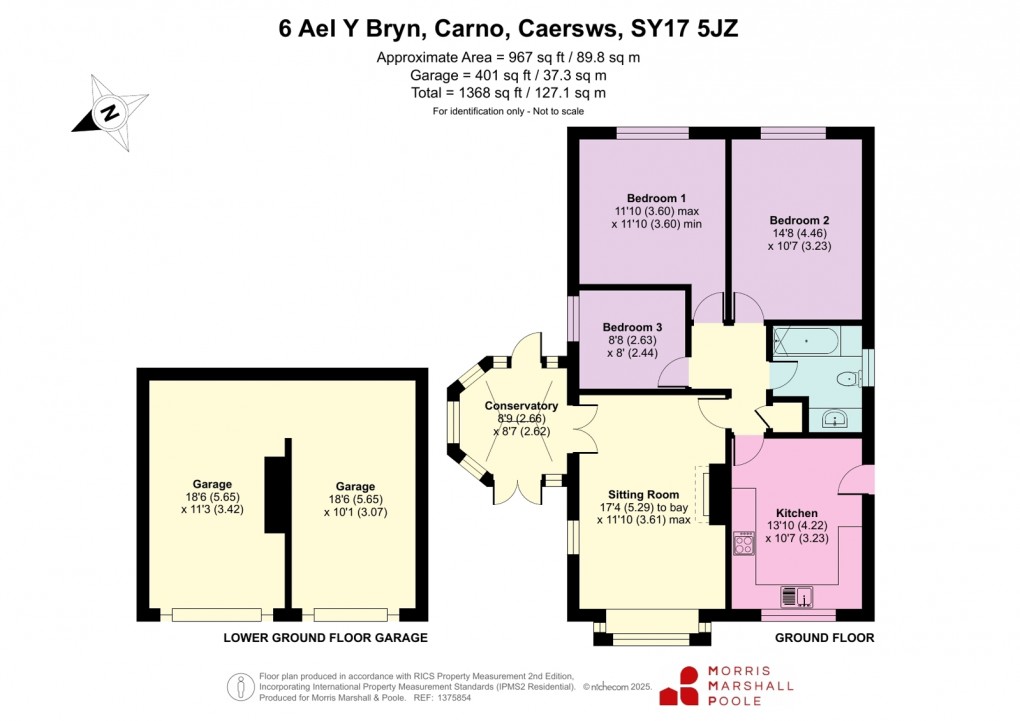 Floorplan for Ael Y Bryn, Carno, Caersws, Powys