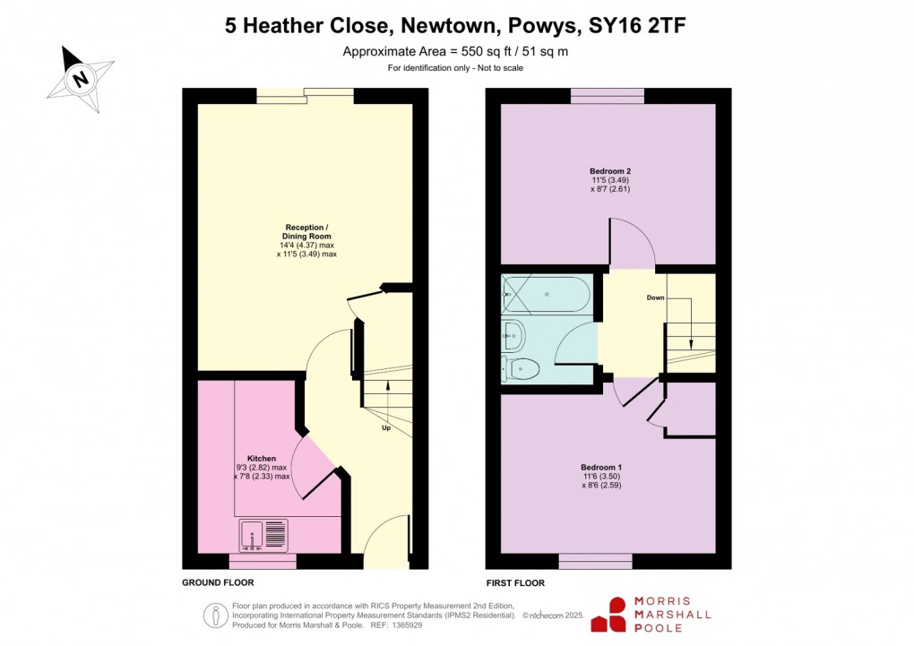 Floorplan for Heather Close, Newtown, Powys