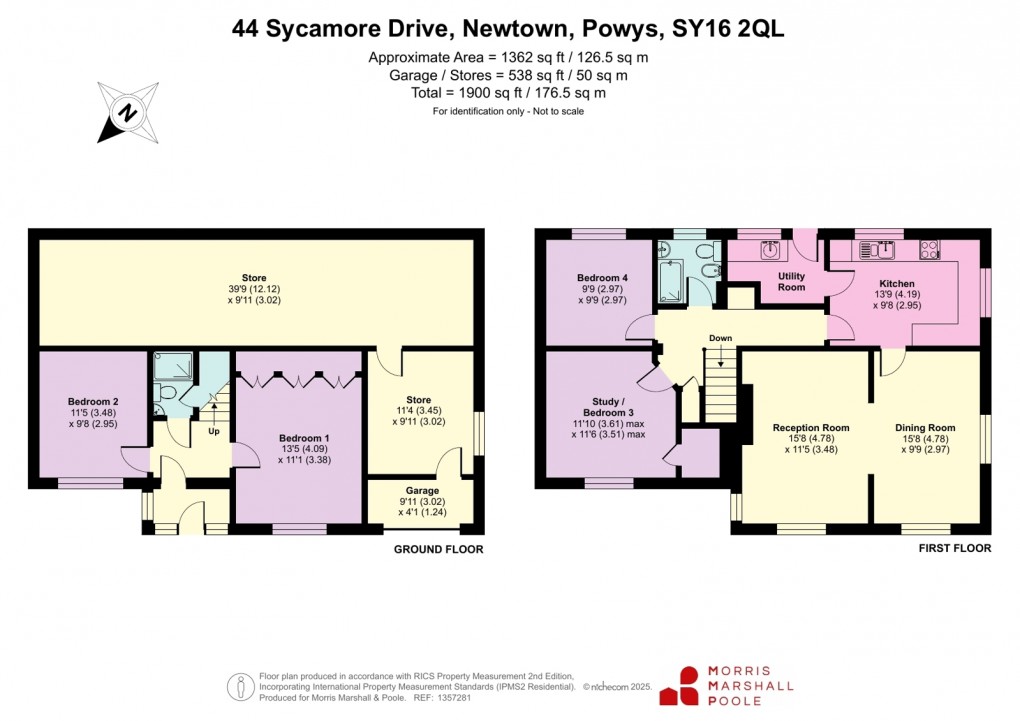 Floorplan for Sycamore Drive, Newtown, Powys