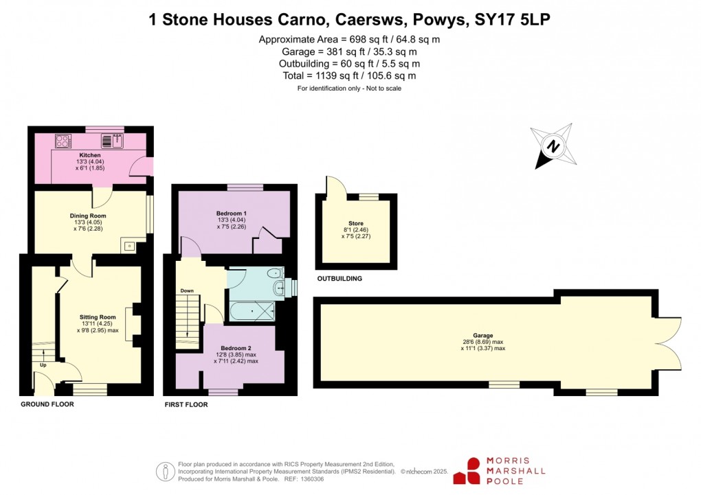 Floorplan for Carno, Caersws, Powys