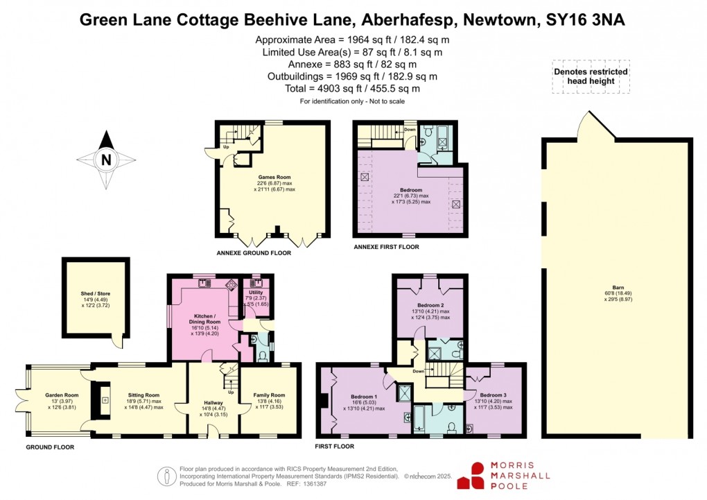 Floorplan for Beehive Lane, Aberhafesp, Newtown, Powys