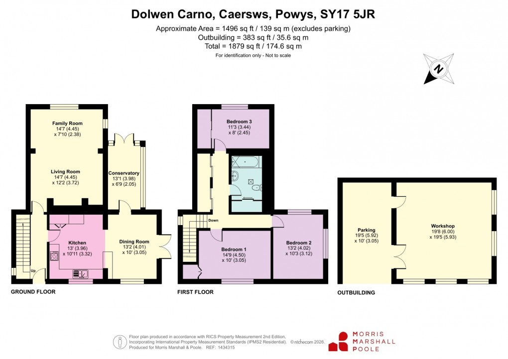 Floorplan for Carno, Caersws, Powys