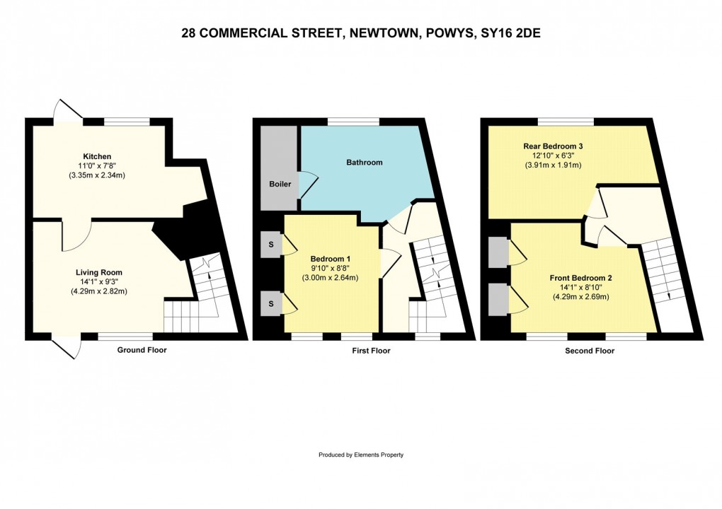 Floorplan for Commercial Street, Newtown, Powys
