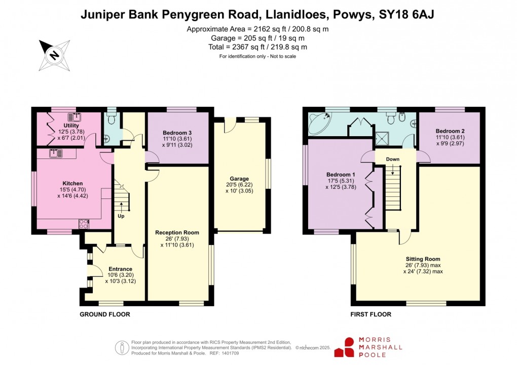 Floorplan for Penygreen Road, Llanidloes, Powys