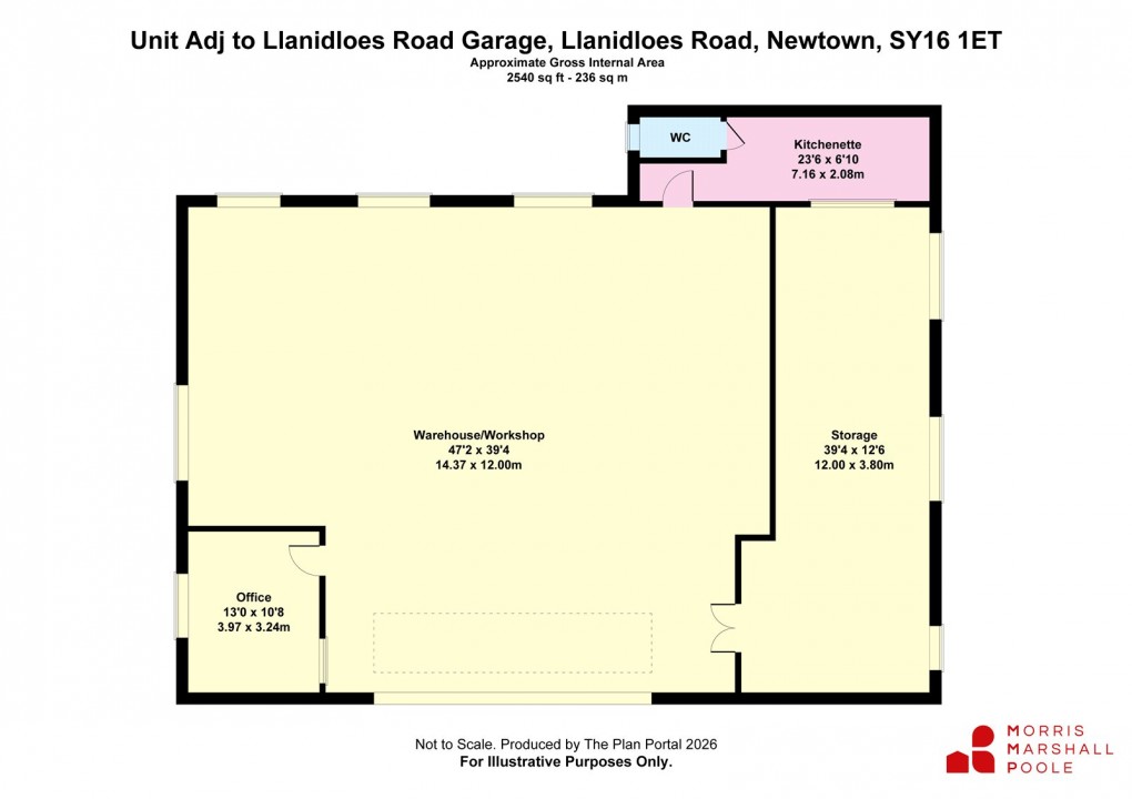 Floorplan for Llanidloes Road, Newtown, Powys