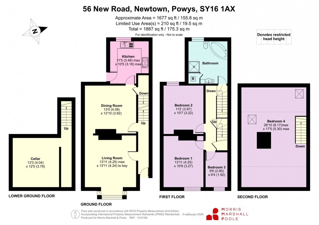 Floorplan for New Road, Newtown, Powys