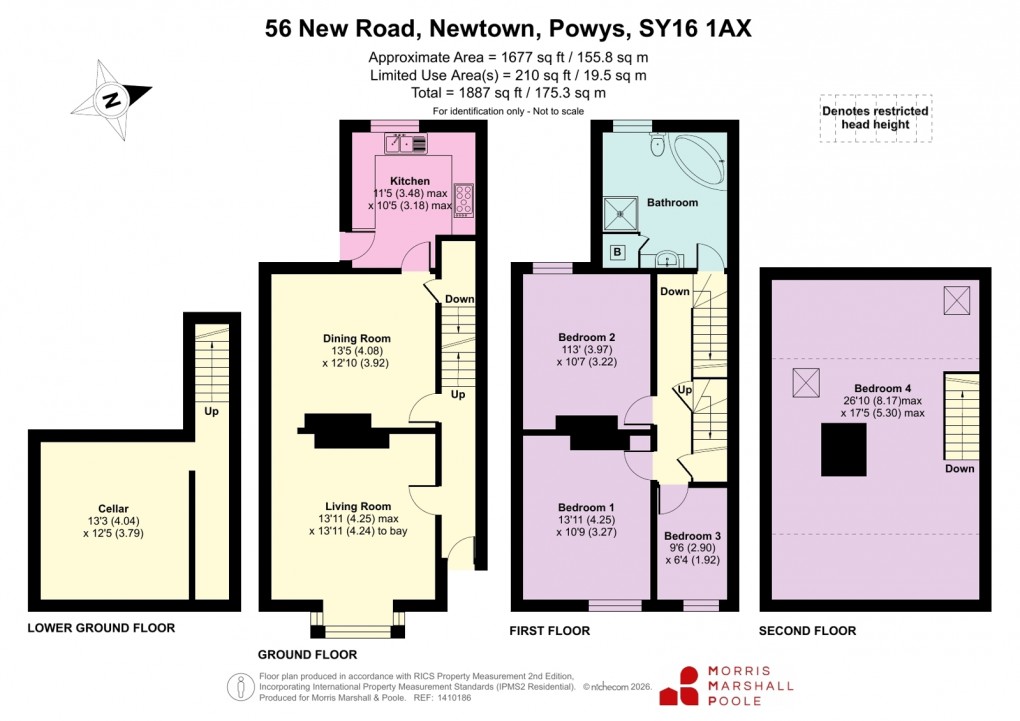 Floorplan for New Road, Newtown, Powys