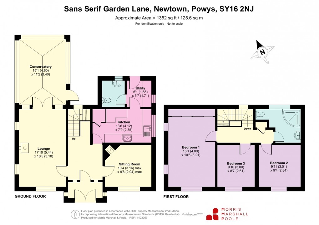Floorplan for Garden Lane, Newtown, Powys