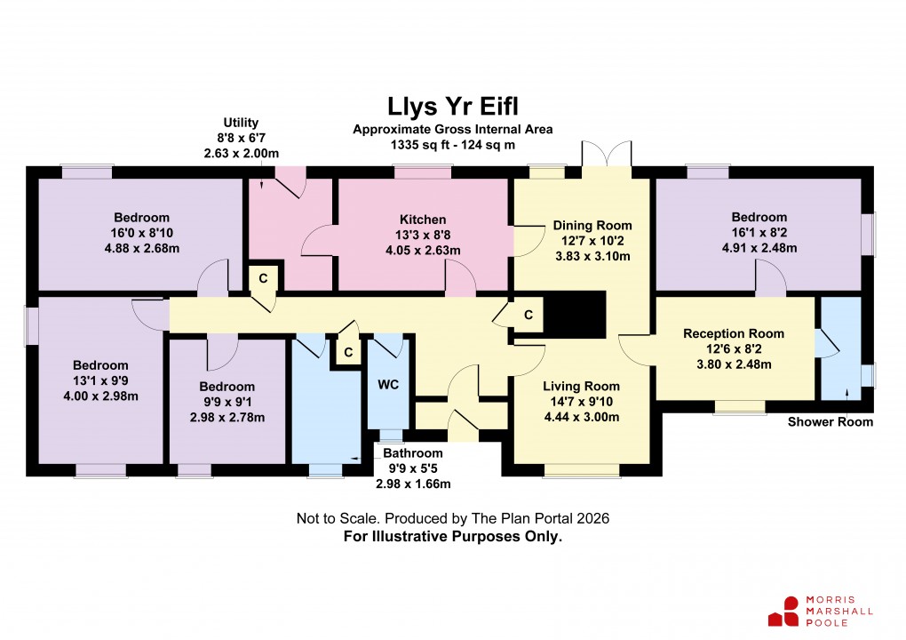Floorplan for Llwyngwril, Gwynedd