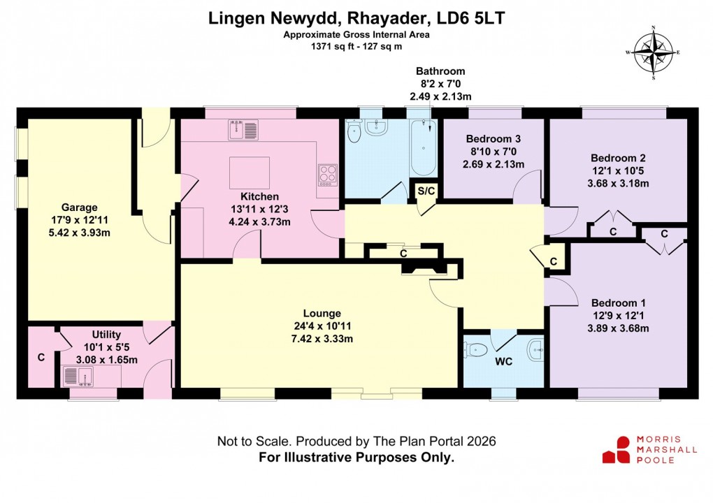 Floorplan for Rhayader, Powys