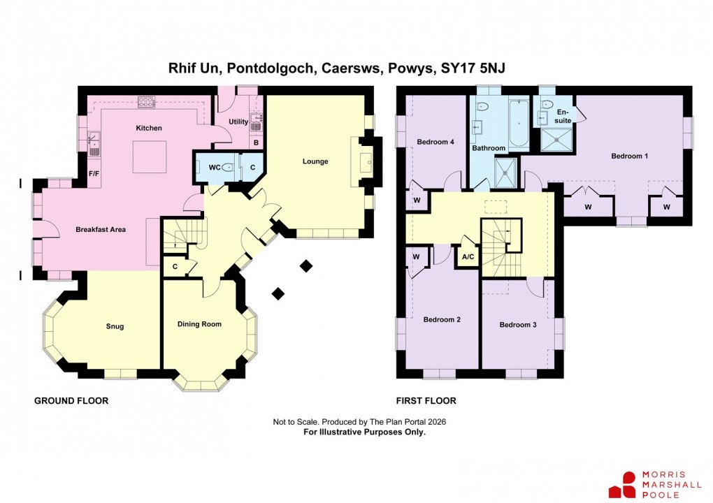 Floorplan for Pontdolgoch, Caersws, Powys
