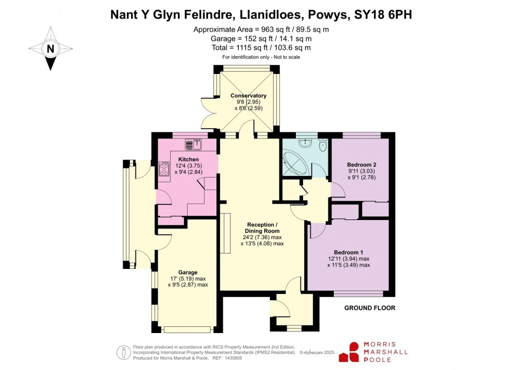 Floorplan for Felindre, Llanidloes, Powys