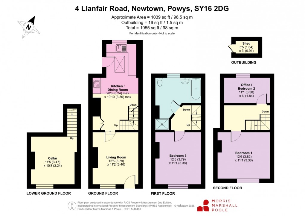 Floorplan for Llanfair Road, Newtown, Powys