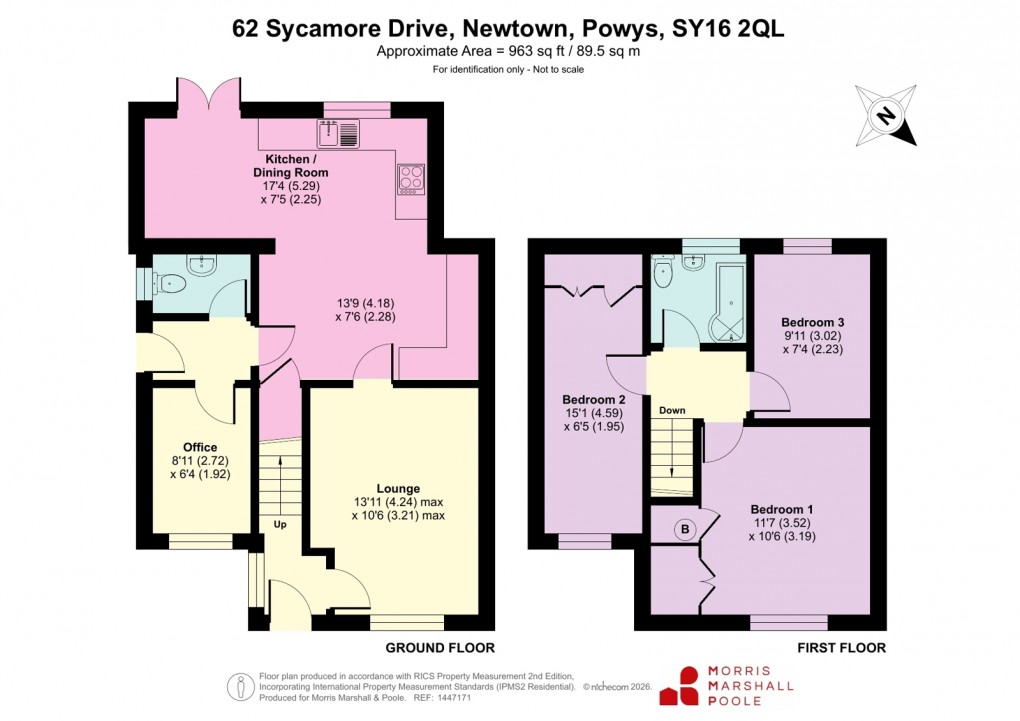 Floorplan for Sycamore Drive, Newtown, Powys