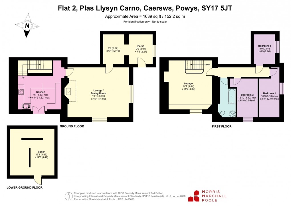Floorplan for Carno, Caersws, Powys