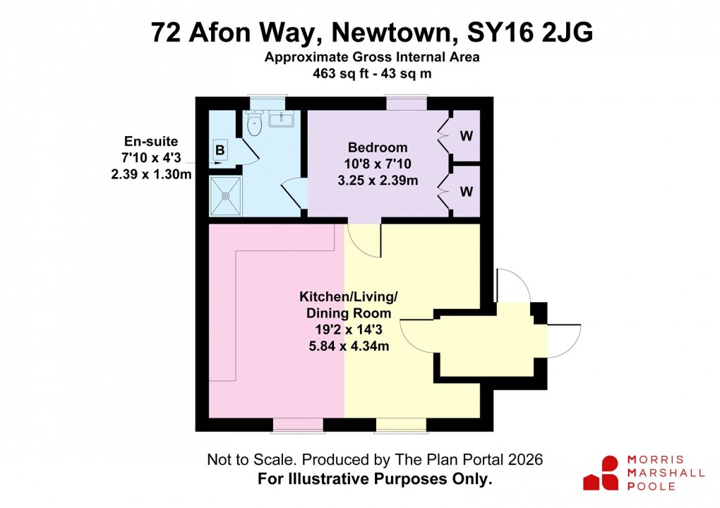 Floorplan for Afon Way, Newtown, Powys