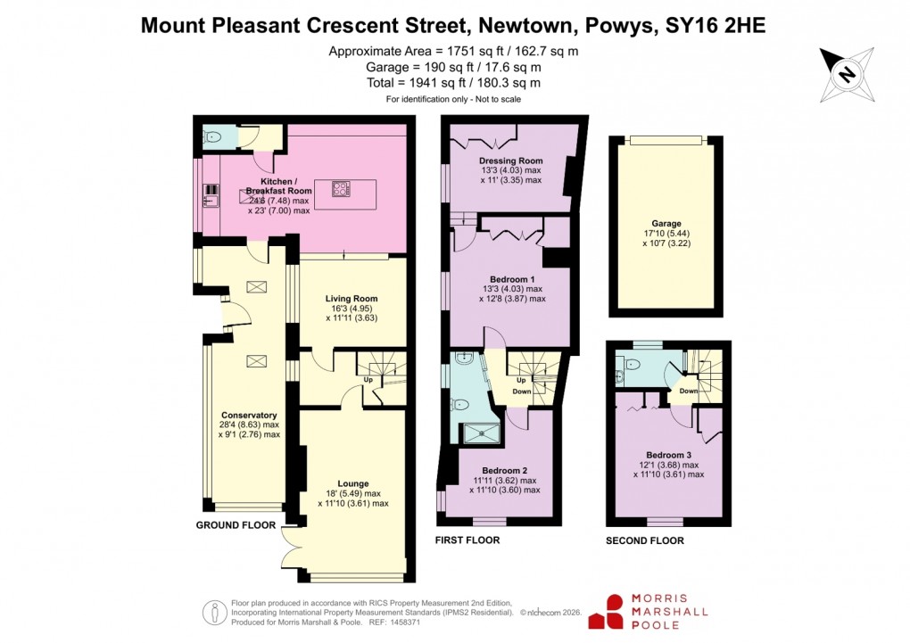 Floorplan for Crescent Street, Newtown, Powys