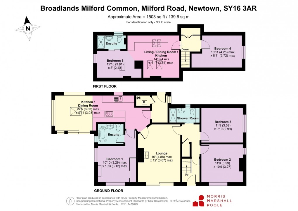 Floorplan for Milford Common, Milford Road, Newtown, Powys